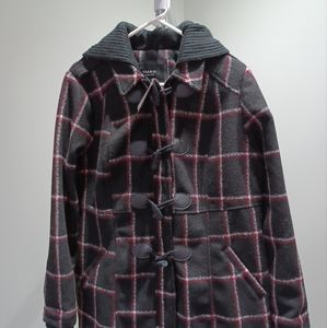 #240 NWT Torrid Plaid Toggle Coat